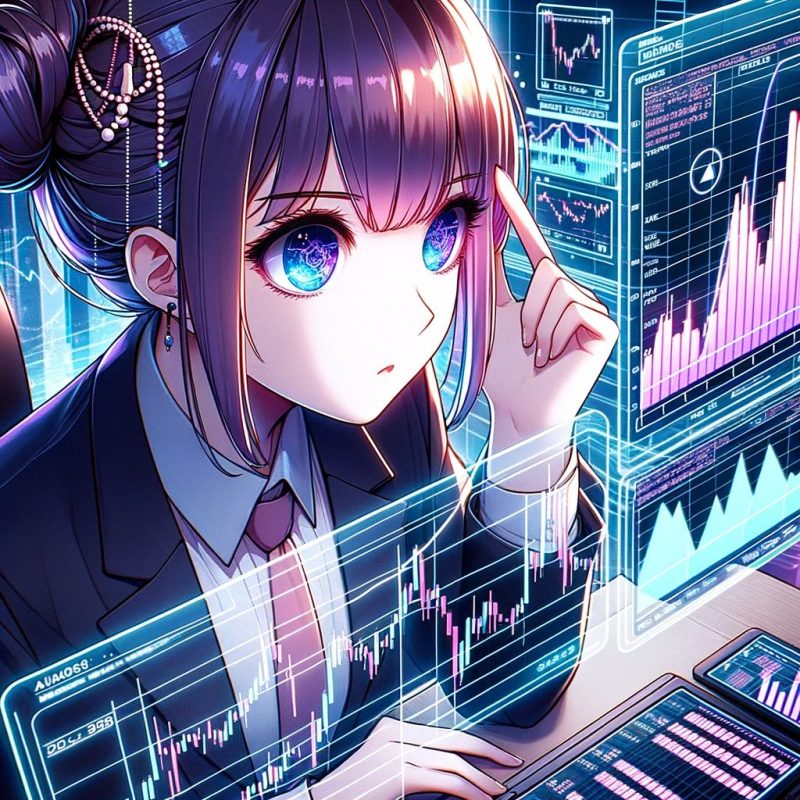 近未来のFXトレード　アニメ風 No.1